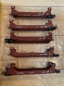 A-Line 47608-03 - Twin Stack 5-Car Container Set - Conrail