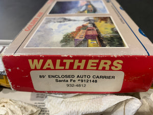 Walthers 932-4812 HO Auto Carrier - Santa Fe #912148