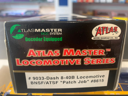Atlas Master 9033 DCC - Dash 8-40B loco - Santa Fe BNSF patch #8615
