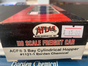 Atlas 1121-1 ACF 3 bay Cylindrical Hopper - Borden Chemical