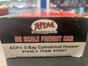 Atlas 1940-3 ACF 3 bay Cylinderical Hopper TP&W