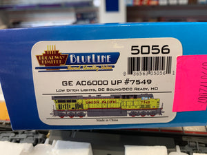Broadway Blueline HO 5056 GE AC6000 Union Pacific #7549 DC sound
