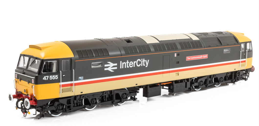 Heljan 4724 class 47 no. 47555 ‘The Commonwealth Spirit’ BR Inter-City DCC ready