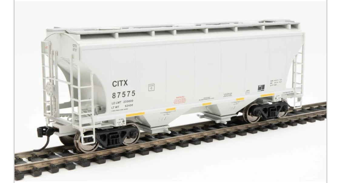 Walthers 910-7572 HO scale Trinity 2 bay hopper CITX – Furness Models