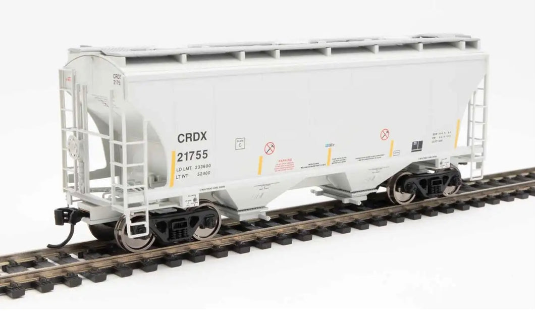 Walthers 910-7573 HO scale Trinity 2 bay hopper CRDX