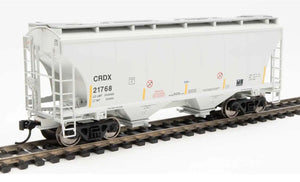 Walthers 910-7574 HO scale Trinity 2 bay hopper CRDX