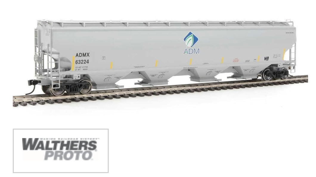 Walthers Proto 920-105839 HO scale Trinity 4 bay covered hopper ADM