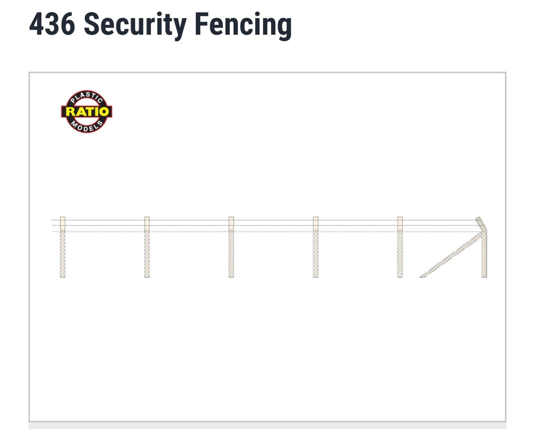 Ratio 436 OO scale Security Fencing