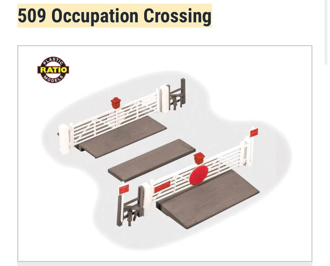 Ratio 509 OO scale - Occupation or Farm Crossing