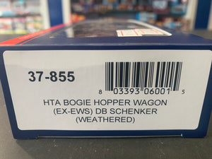 Bachmann 37-855 HTA Bogie Hopper Wagon DB Schenker (Ex EWS) Weathered