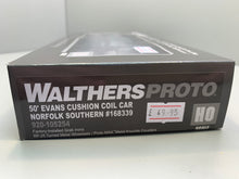 Load image into Gallery viewer, Walthers Proto HO 920-105254 50’ Evans Cushion Coil Car Norfolk Southern #168339