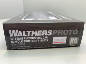 Walthers Proto HO 920-105254 50’ Evans Cushion Coil Car Norfolk Southern #168339